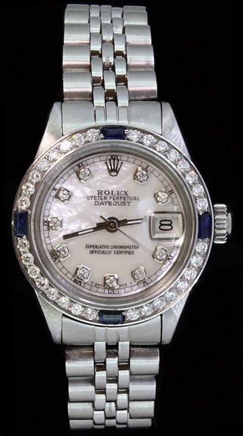 rolex with sapphires|40 mm rolex date just.